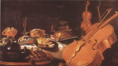 Pieter Claesz Still Life with Musical instruments (mk08) Sweden oil painting art